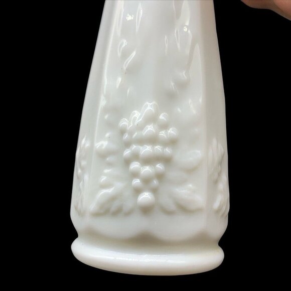 Westmoreland Paneled Grape Milk Glass Bud Vase 10”T 2”W - Picture 8 of 8